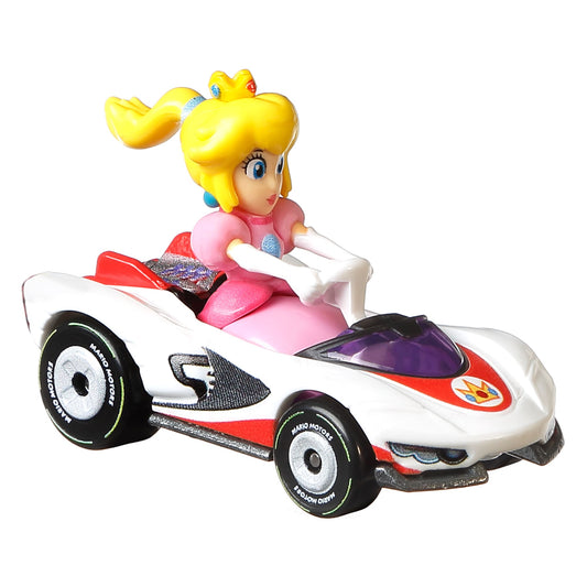 Hot Wheels Mario Kart Veículo de Brinquedo Princesa Peach