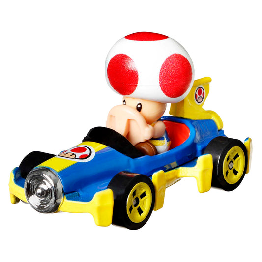 Hot Wheels Mario Kart Veículo de Brinquedo Toad Mach 8