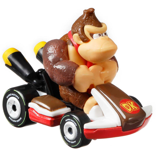 Hot Wheels Mario Kart Veículo de Brinquedo Kart Padrão Donkey Kong