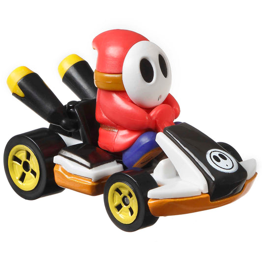 Hot Wheels Mario Kart Veículo de Brinquedo Kart Padrão Shy Guy