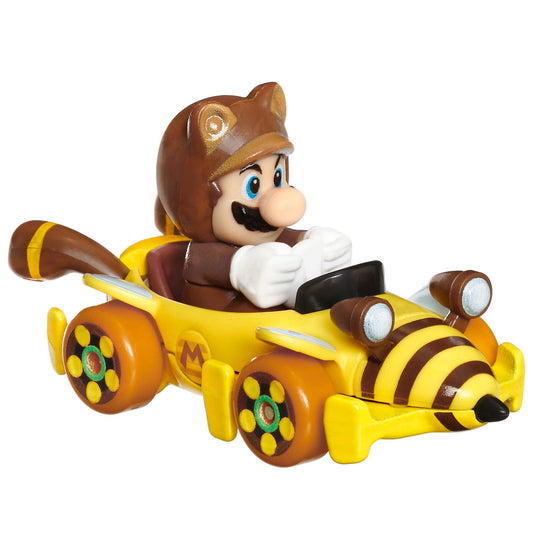 Hot Wheels Mario Kart Veículo de Brinquedo Tanooki Mario Bumble V