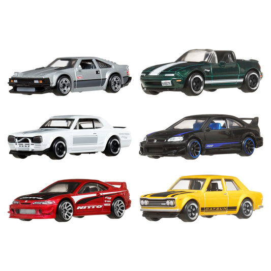Hot Wheels Collector Veículo de Brinquedo Pacote Carros Japoneses