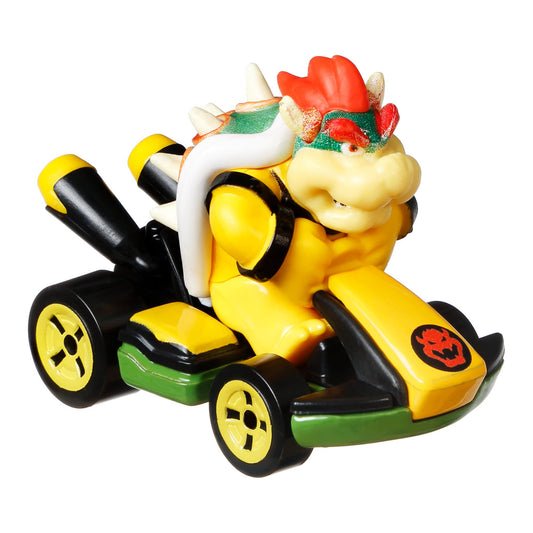Hot Wheels Mario Kart Veículo de Brinquedo Kart Padrão Bowser