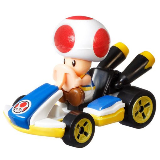 Hot Wheels Mario Kart Veículo de Brinquedo Kart Padrão Toad