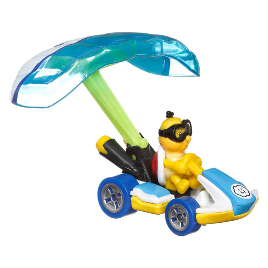 Hot Wheels Mario Kart Veículo de Brinquedo Lakitu Padrão Kart com Cloud Glider
