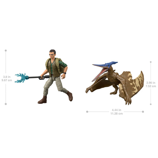 Jurassic World Brinquedo Humano e dinossauro