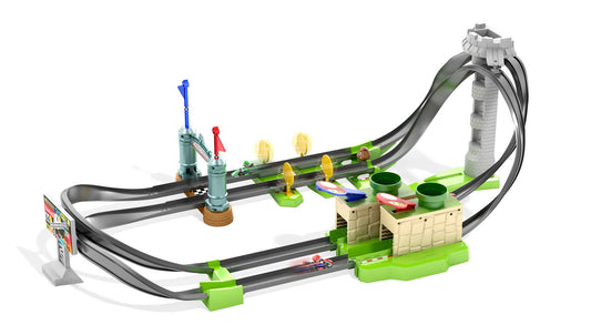 Hot Wheels Mario Kart Pista de Juguete De Circuito Largo