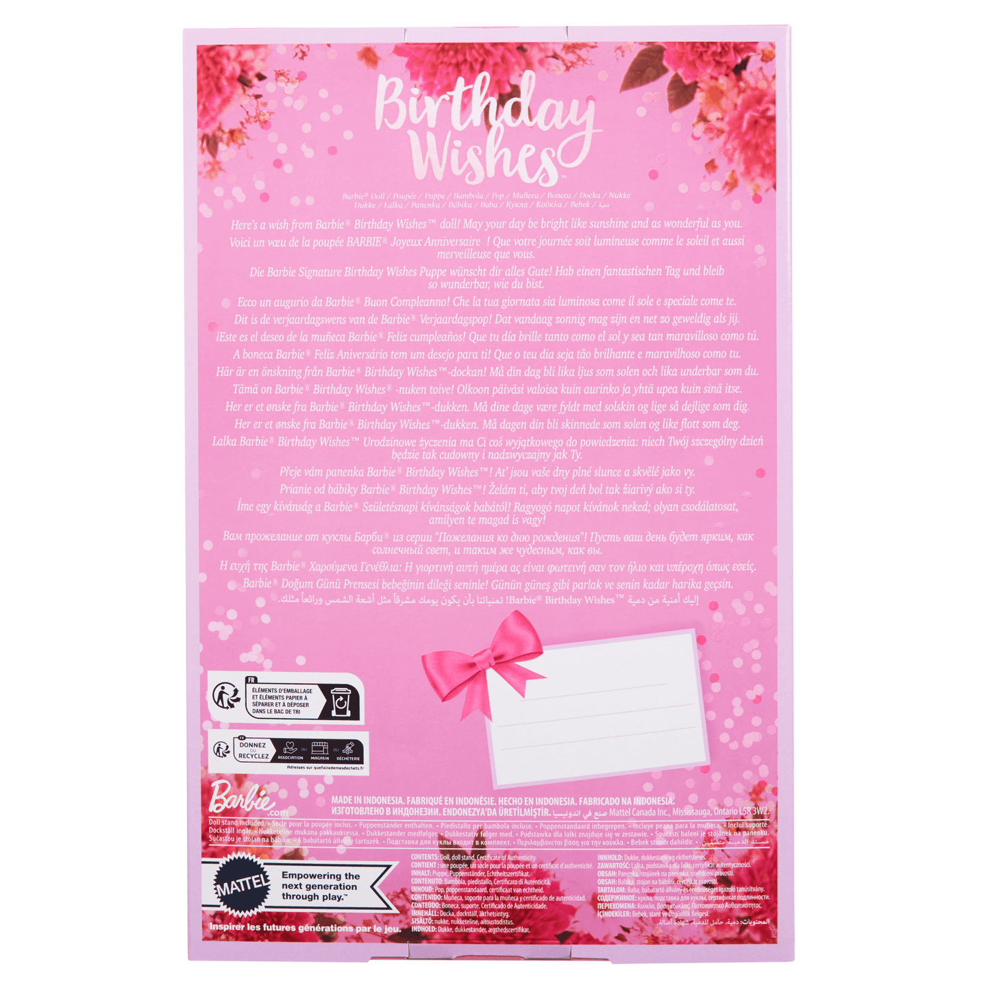 Barbie  Signature  Poupée  Vux D’Anniversaire, Emballage-Cadeau
