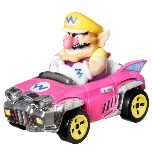 Hot Wheels Mario Kart Vehículo de Juguete Wario Badwagon