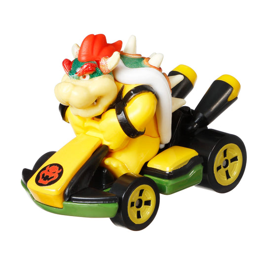 Hot Wheels Mario Kart Veículo de Brinquedo Kart Padrão Bowser