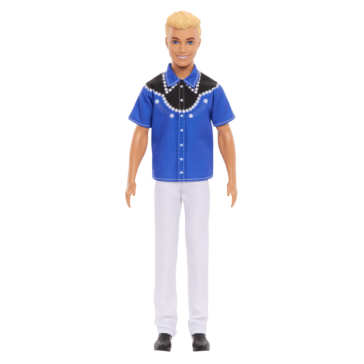 Barbie Fashionista Muñeco Ken Camisa Azul con Negro