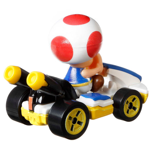 Hot Wheels Mario Kart Veículo de Brinquedo Kart Padrão Toad