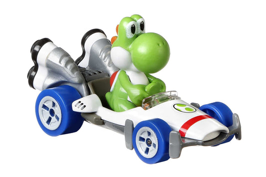 Hot Wheels Mario Kart Veículo de Brinquedo Yoshi B-Dasher