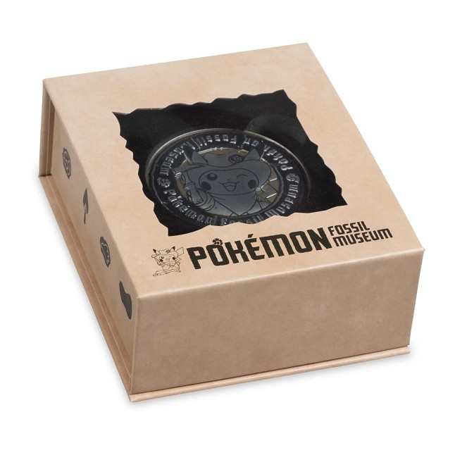 Pokémon Fossil Museum: Excavator Pikachu & Tyrantrum Skeleton Commemorative Coin