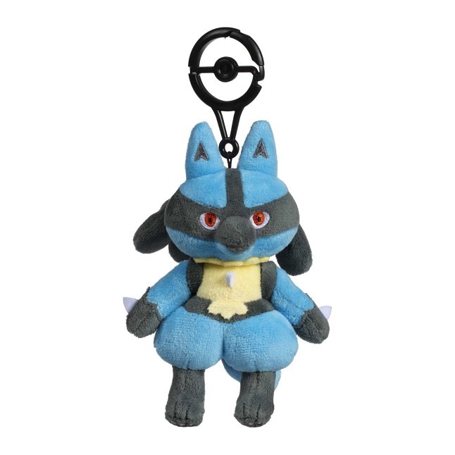 Lucario Practice Makes Perfect Posable Plush Key Chain